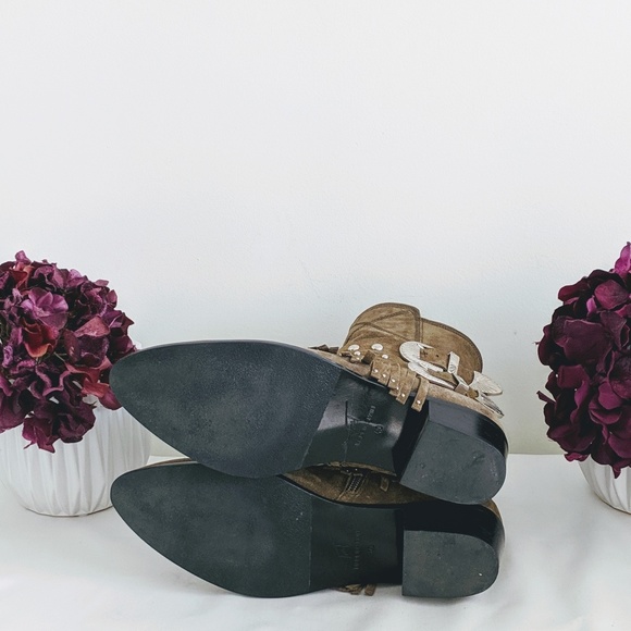 ❤️Sale♥️ Toral Fringe Buckle Ankle Booties - Picture 5 of 8